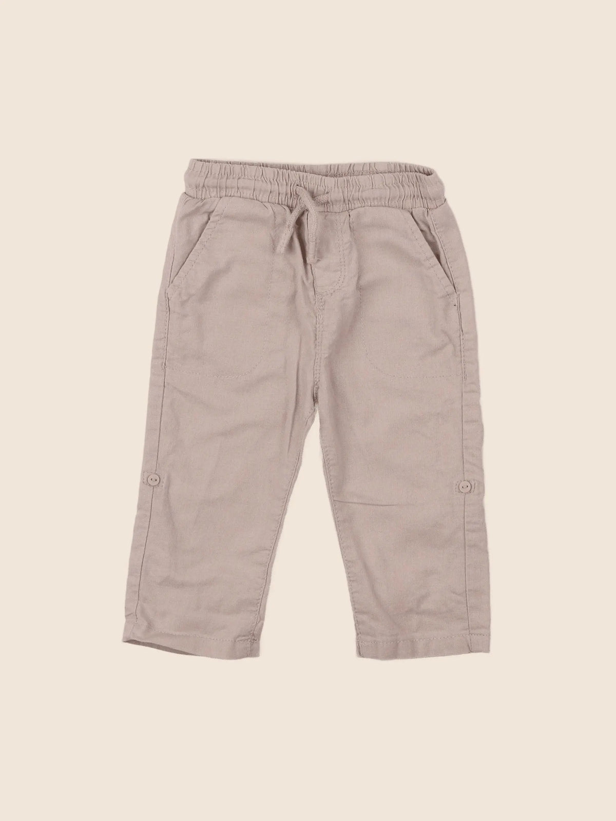 Vertbaudet - pantalon beige - 12 mois