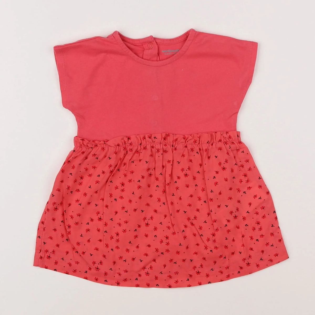 Vertbaudet - robe rose - 6 mois