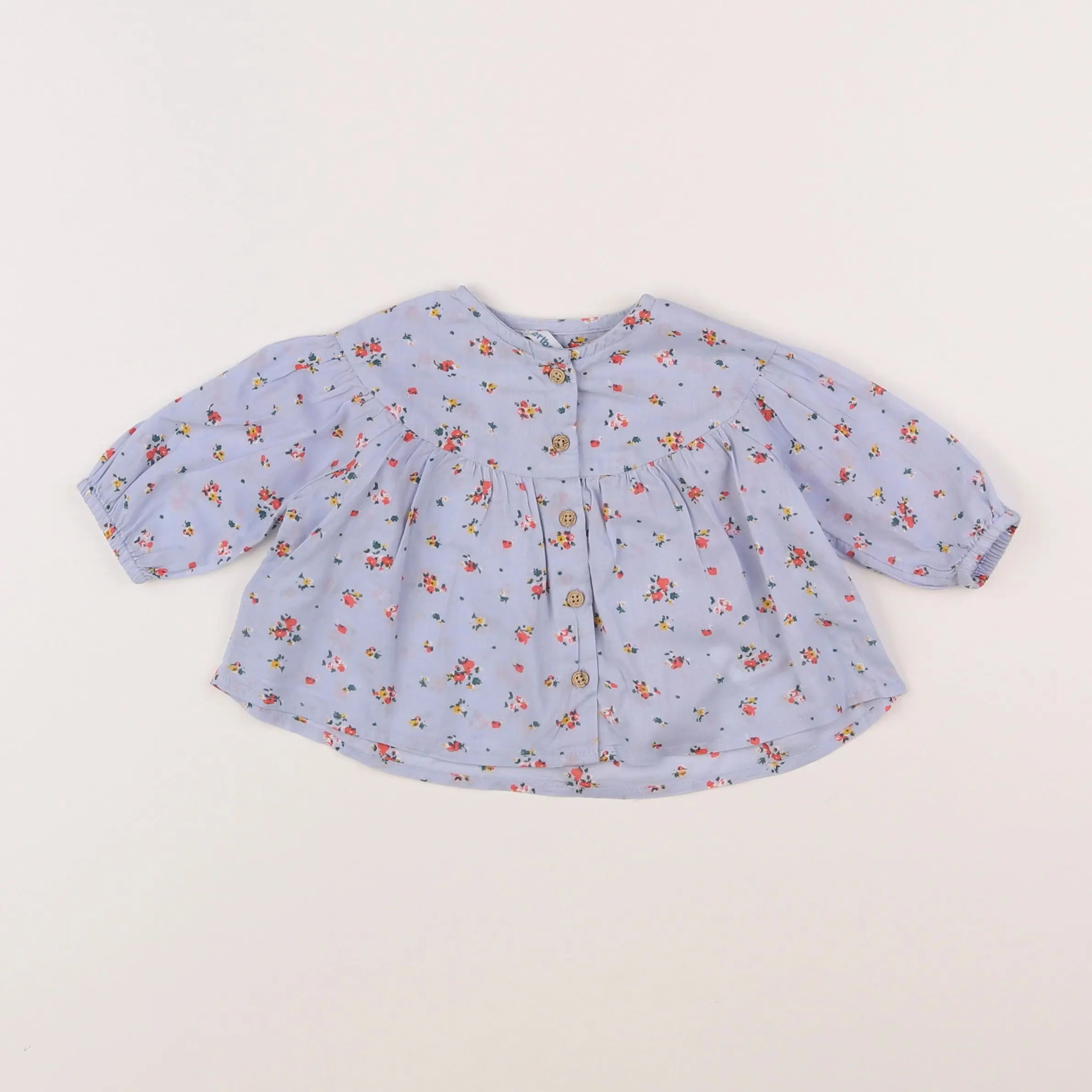Vertbaudet - blouse bleu - 3 mois