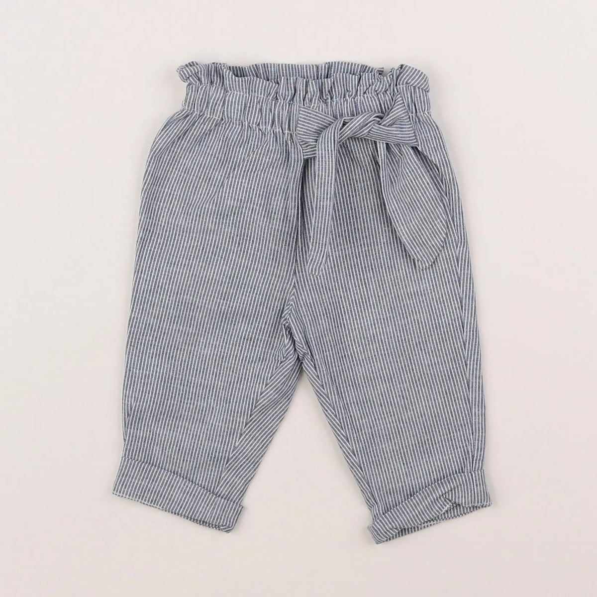 Vertbaudet - pantalon bleu - 3 mois
