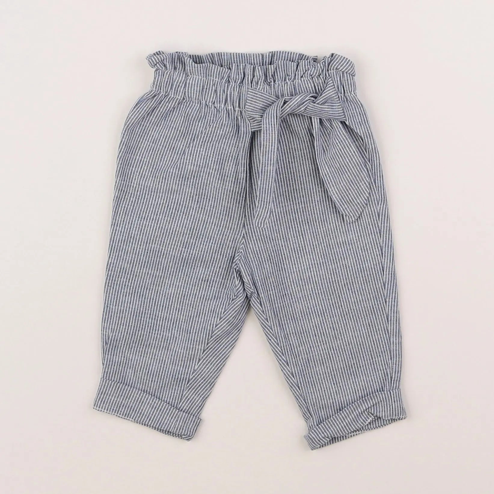 Vertbaudet - pantalon bleu - 3 mois