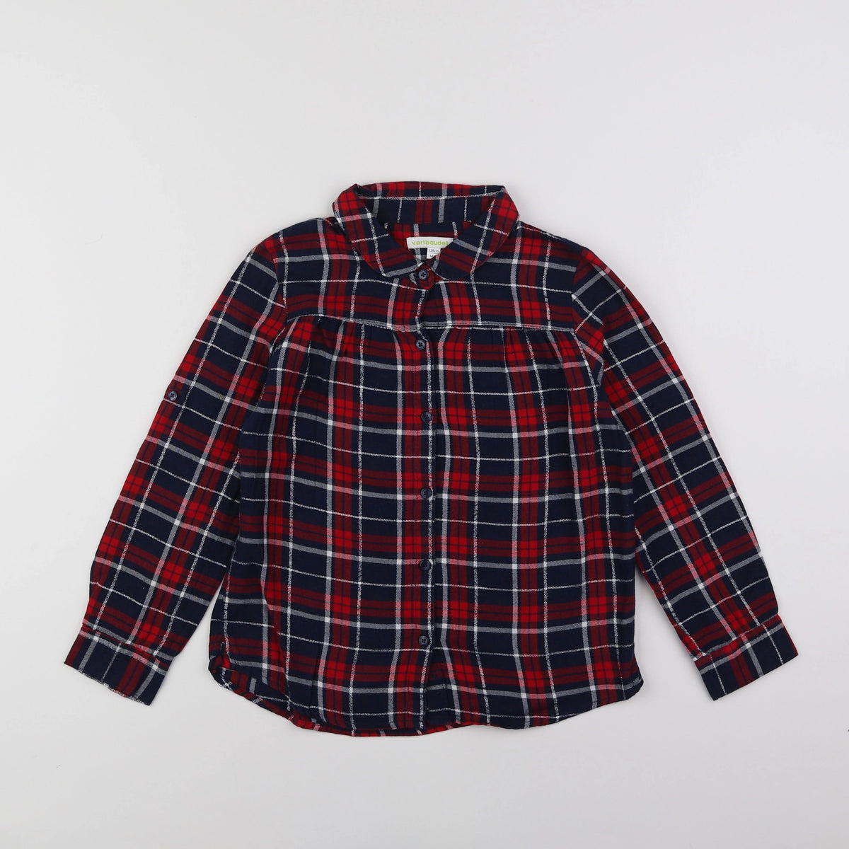 Vertbaudet - blouse bleu - 8 ans