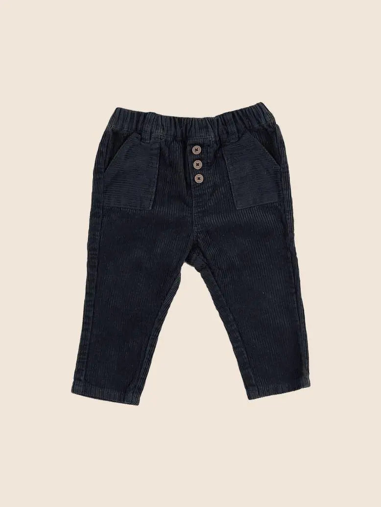 Vertbaudet - pantalon bleu - 12 mois