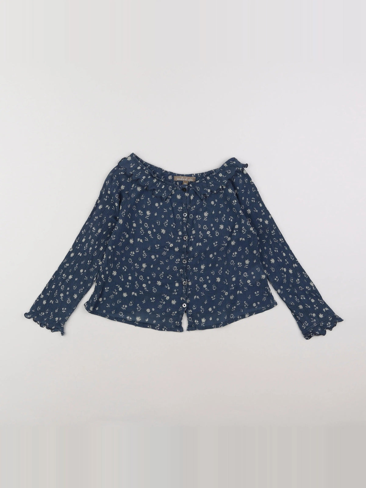 Emile et Ida - blouse bleu - 3 ans