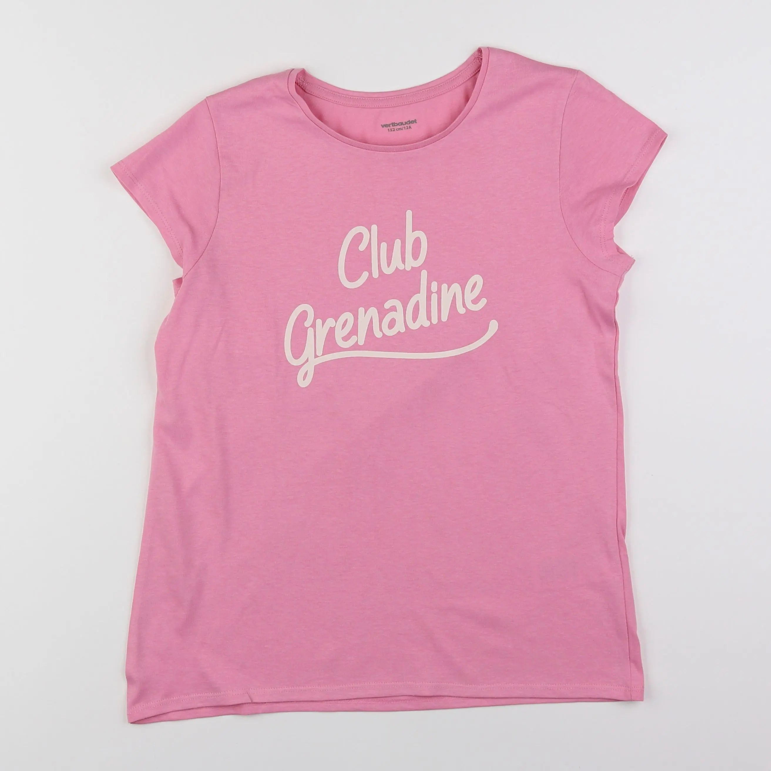 Vertbaudet - tee-shirt rose - 12 ans