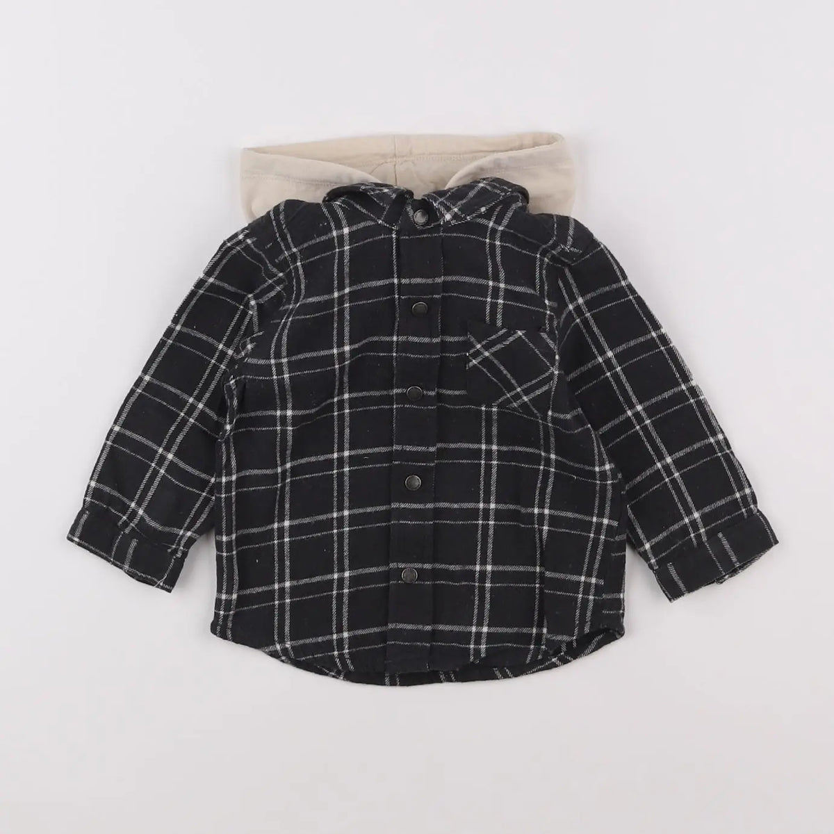 Vertbaudet - chemise noir - 12 mois