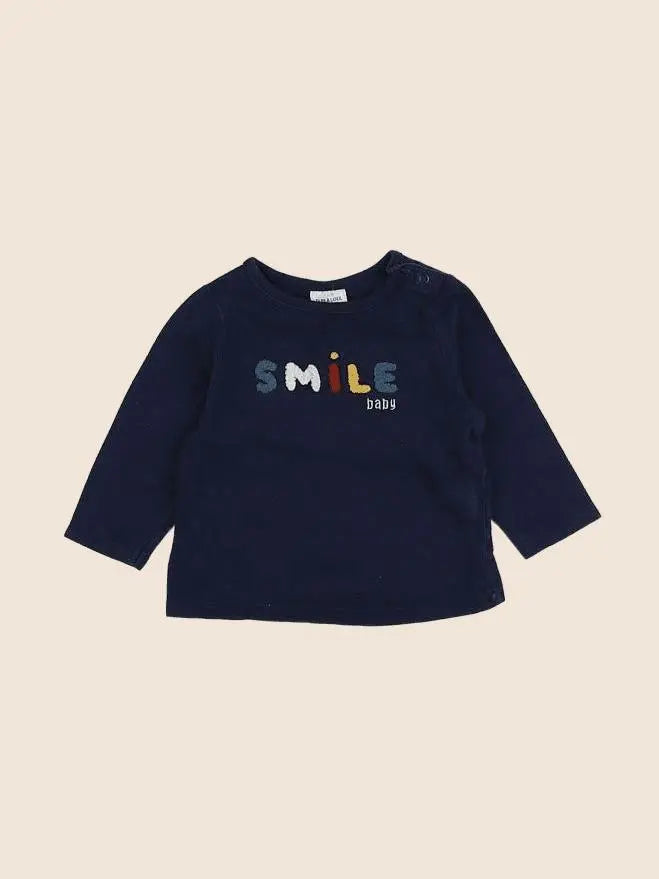 Tape à l'oeil - tee-shirt bleu - 6 mois