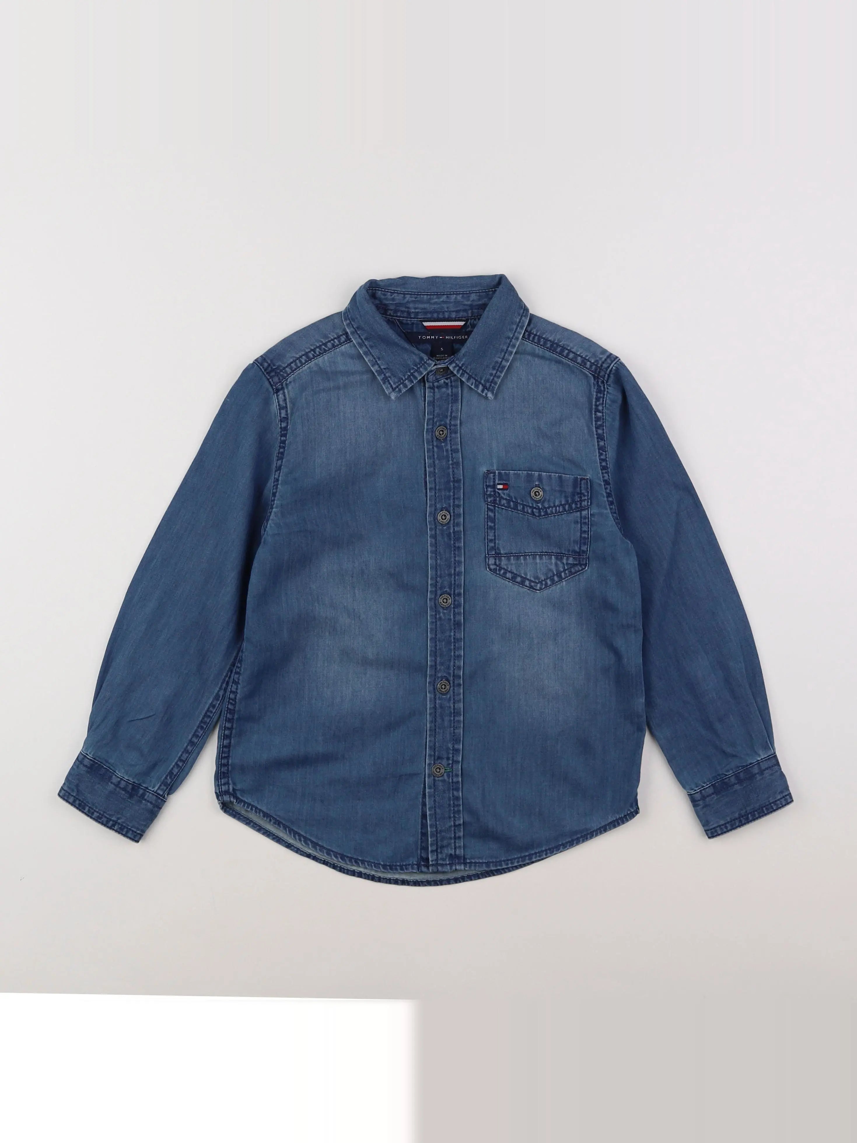 Tommy Hilfiger - chemise bleu - 5 ans