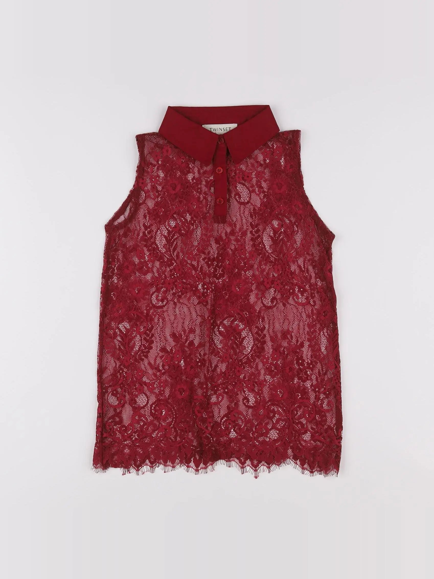 Twinset - blouse rouge - 8 ans