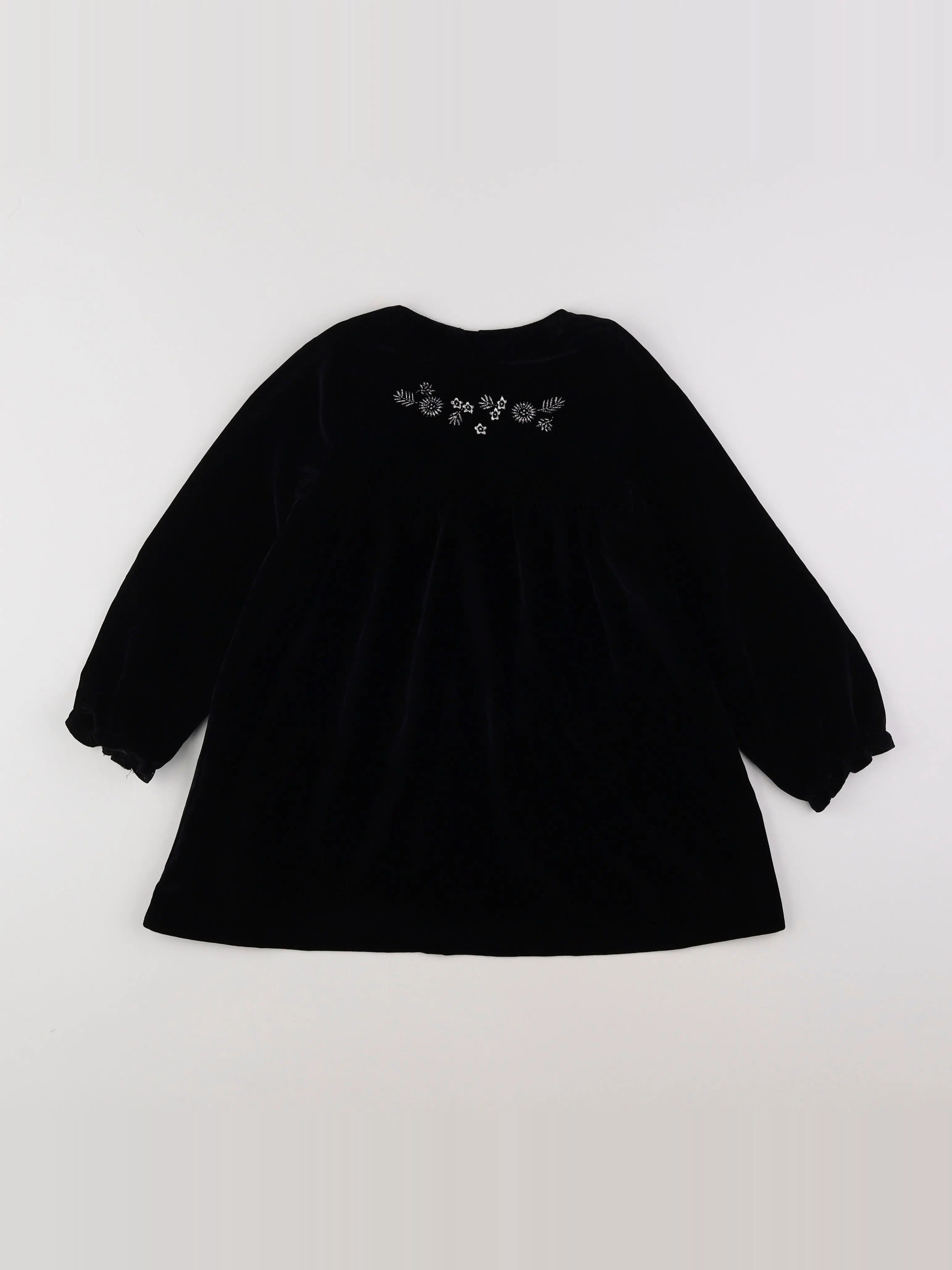 Bonnet à Pompon - robe noir - 3 ans