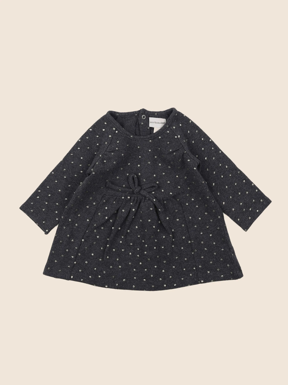 Vertbaudet - robe gris - 6 mois