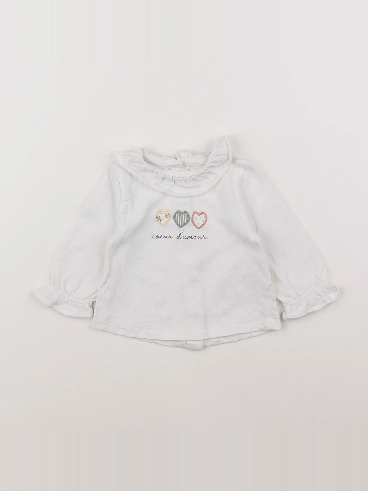 Vertbaudet - blouse blanc - 6 mois