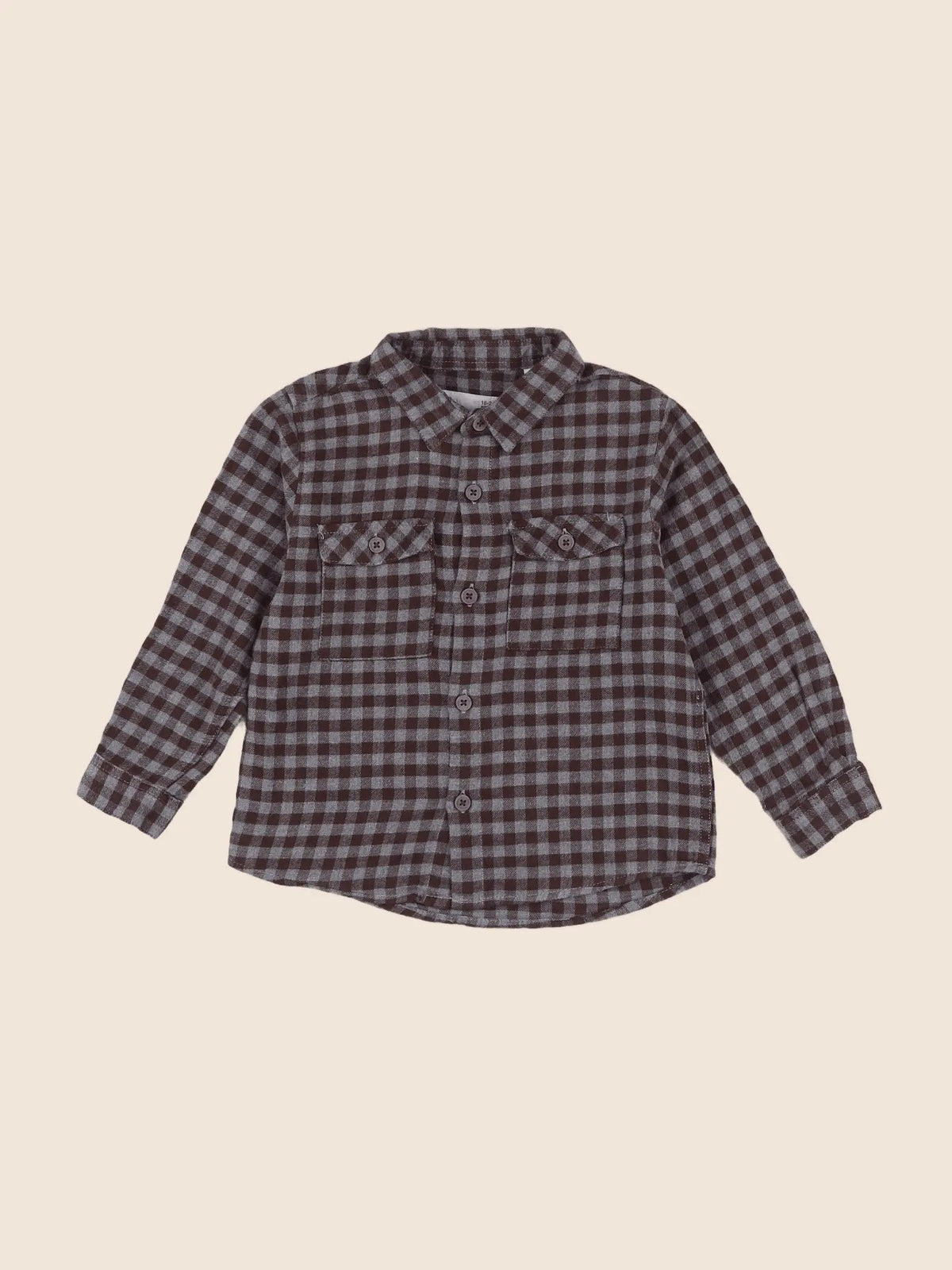 Zara - chemise marron - 18 mois à 2 ans