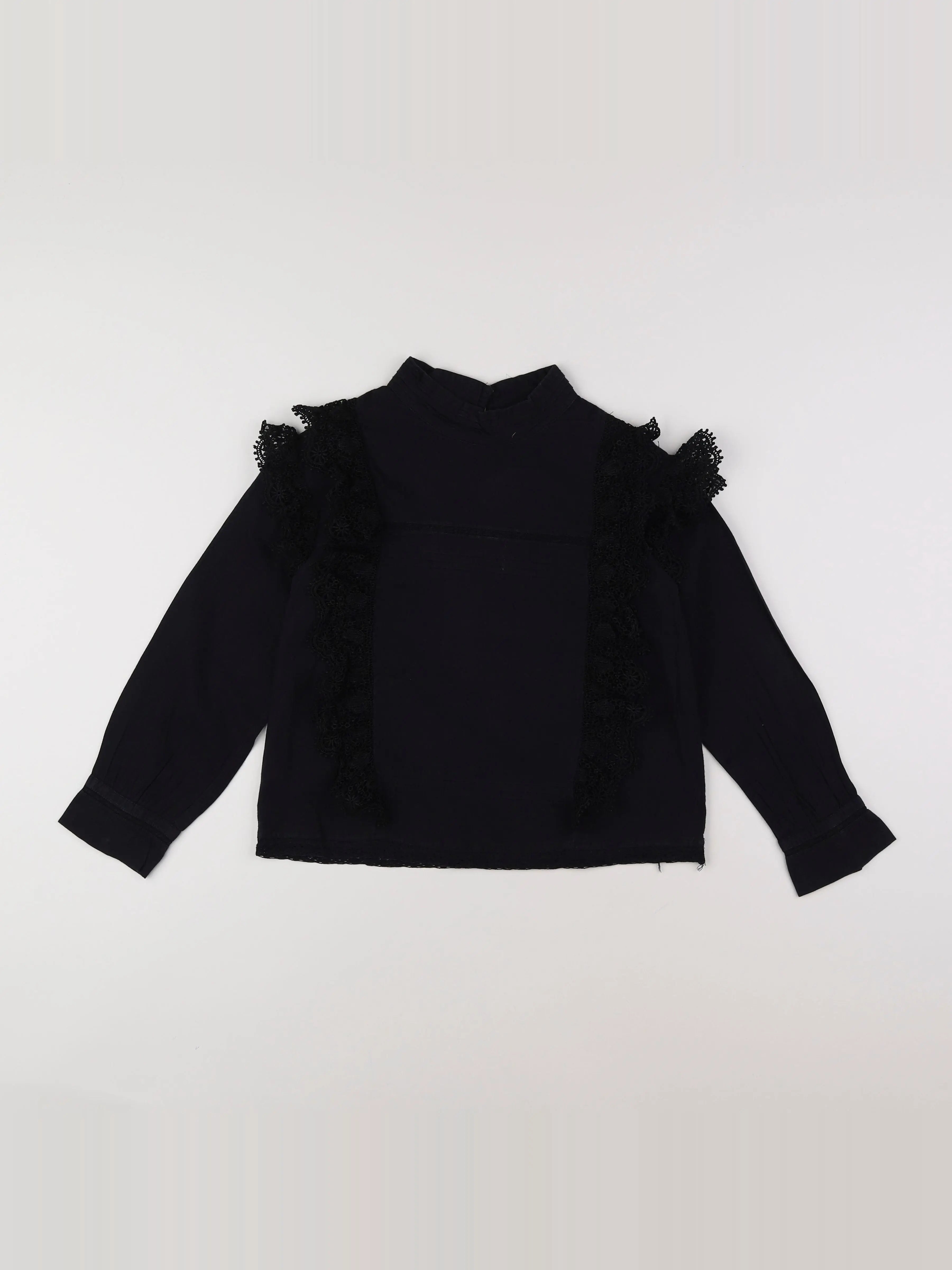 Zadig & Voltaire - blouse noir - 7/8 ans