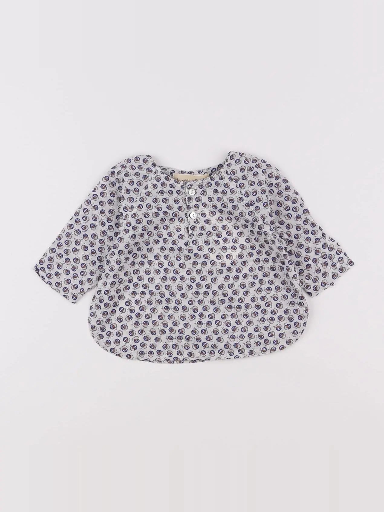 La Petite Collection - blouse blanc, bleu - 3 mois