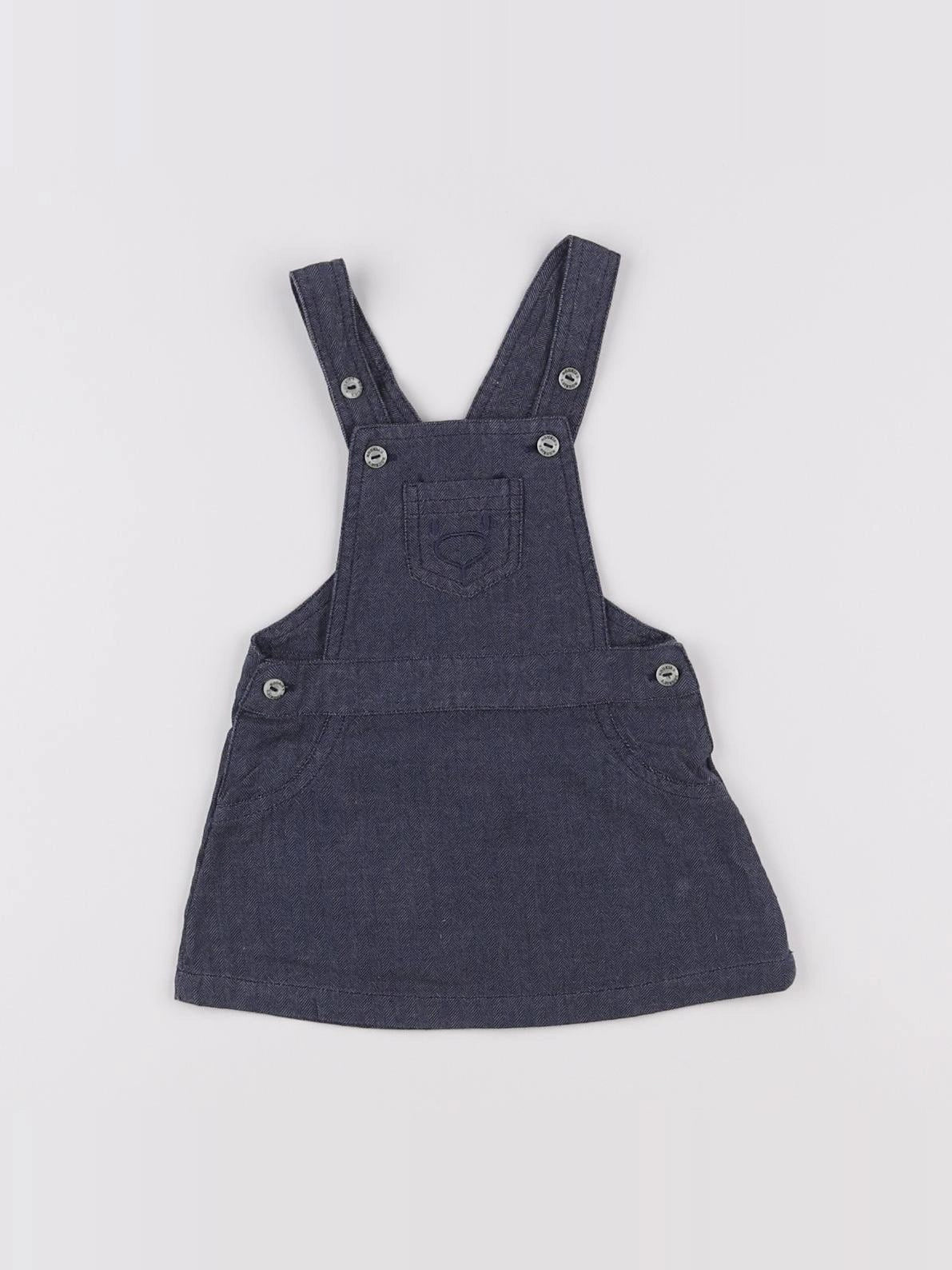 Noukie's - robe bleu, gris - 3 mois