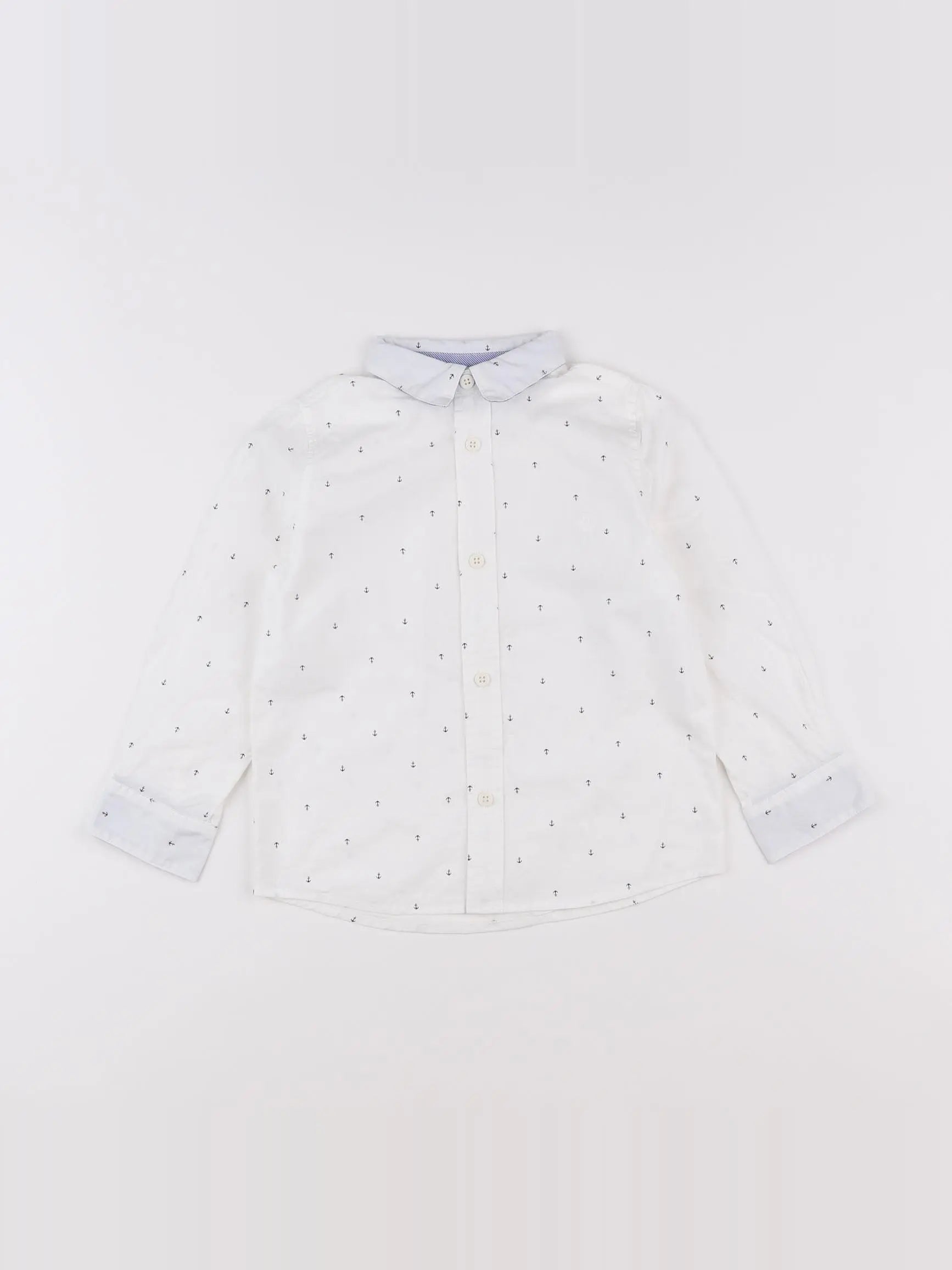 Petit Bateau - chemise blanc - 4 ans