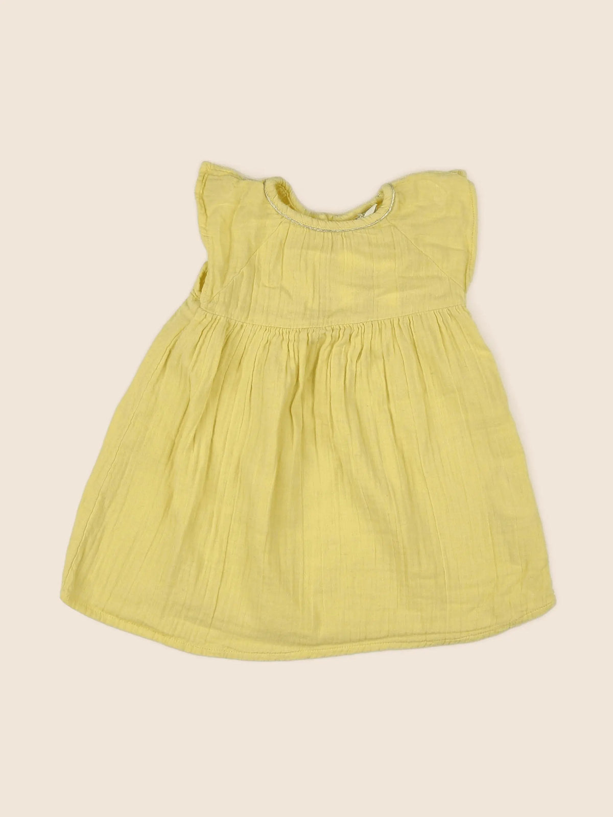 Tape à l'oeil - robe jaune - 12 mois