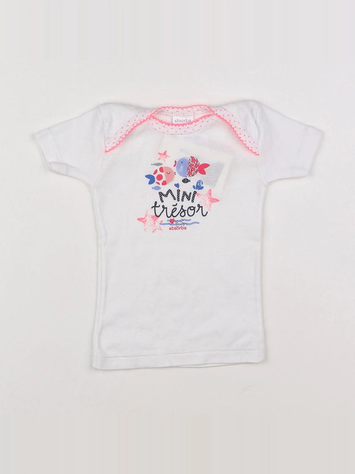Absorba - maillot de corps blanc - 12 mois
