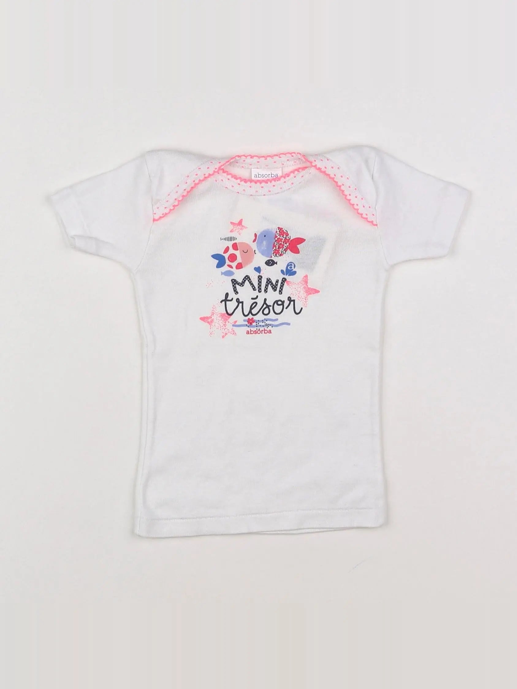 Absorba - maillot de corps blanc - 12 mois