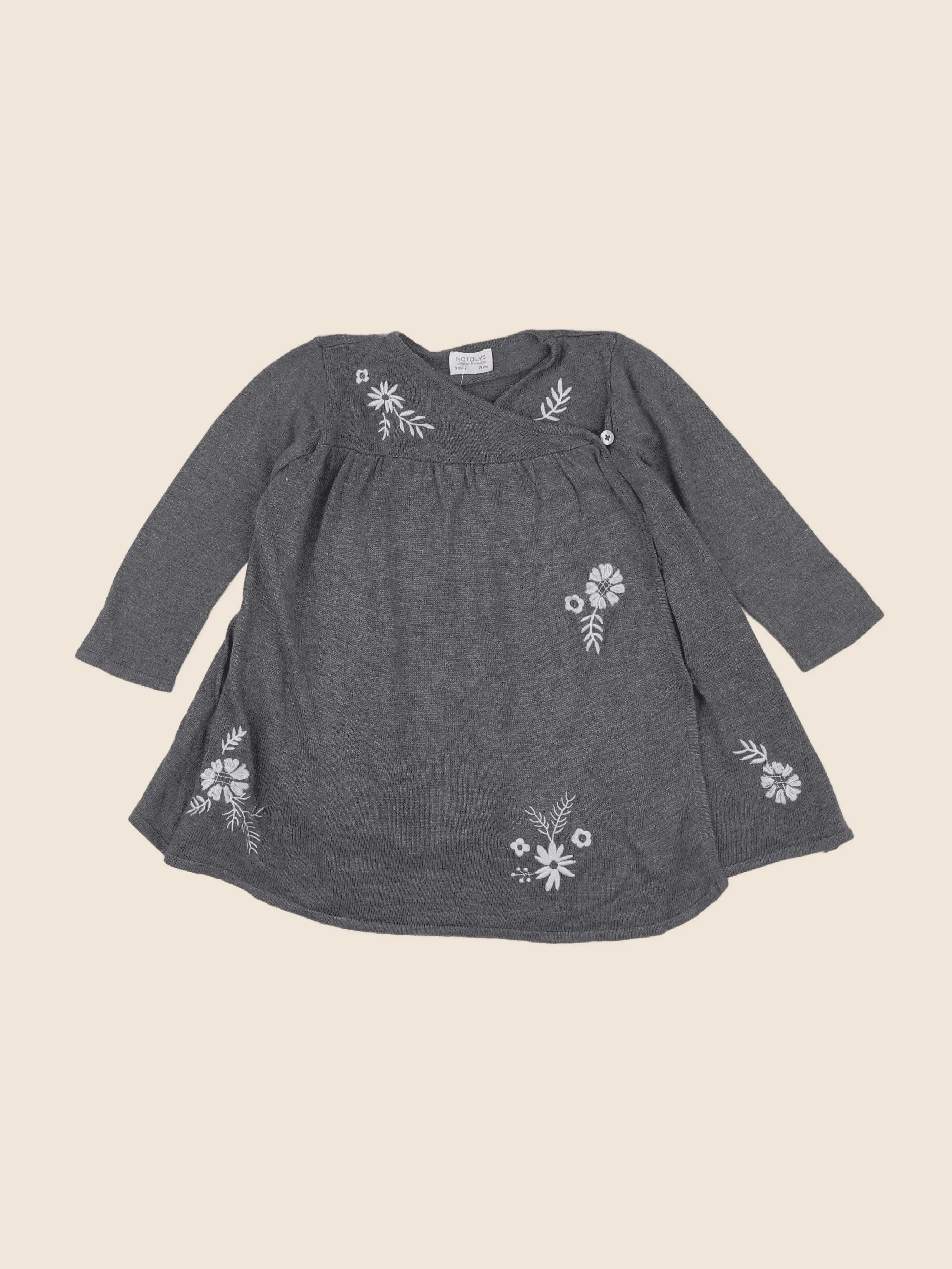 Natalys - robe gris - 9 mois