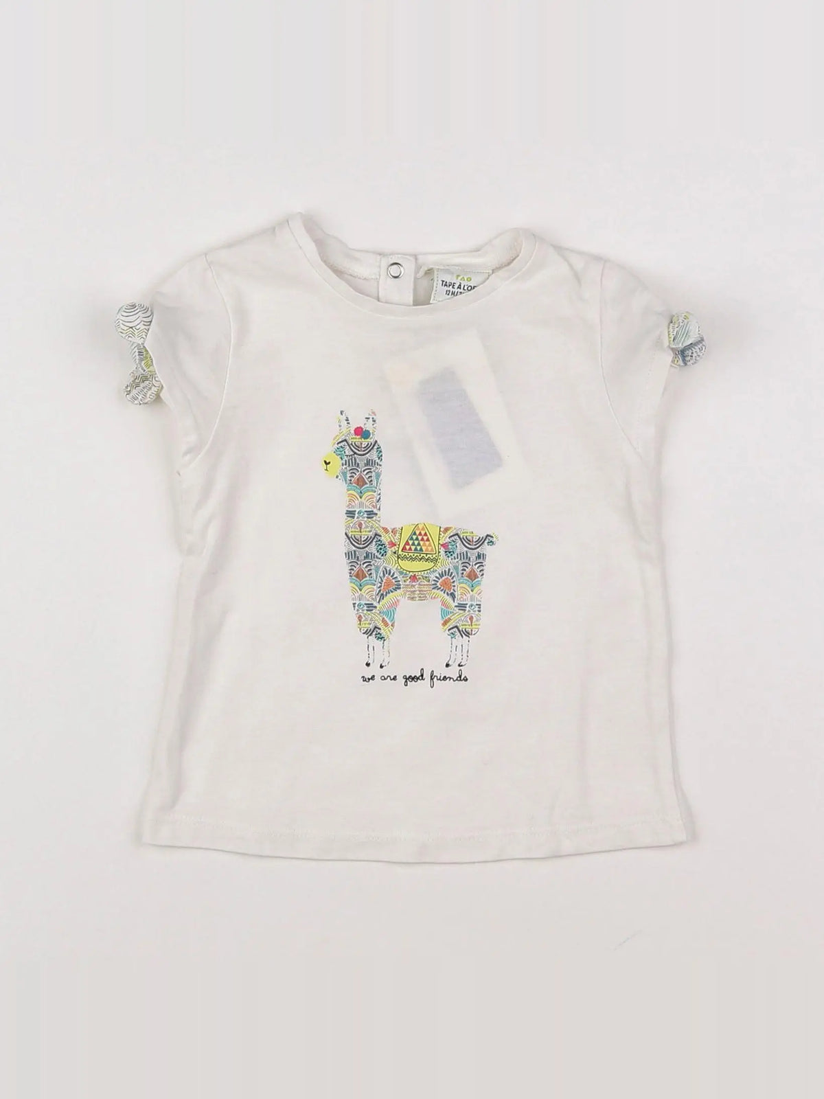 Tape à l'oeil - tee-shirt blanc - 12 mois