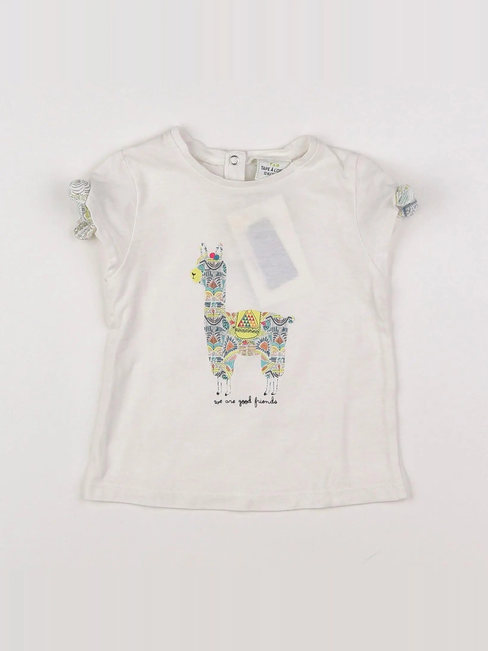 Tape à l'oeil - tee-shirt blanc - 12 mois