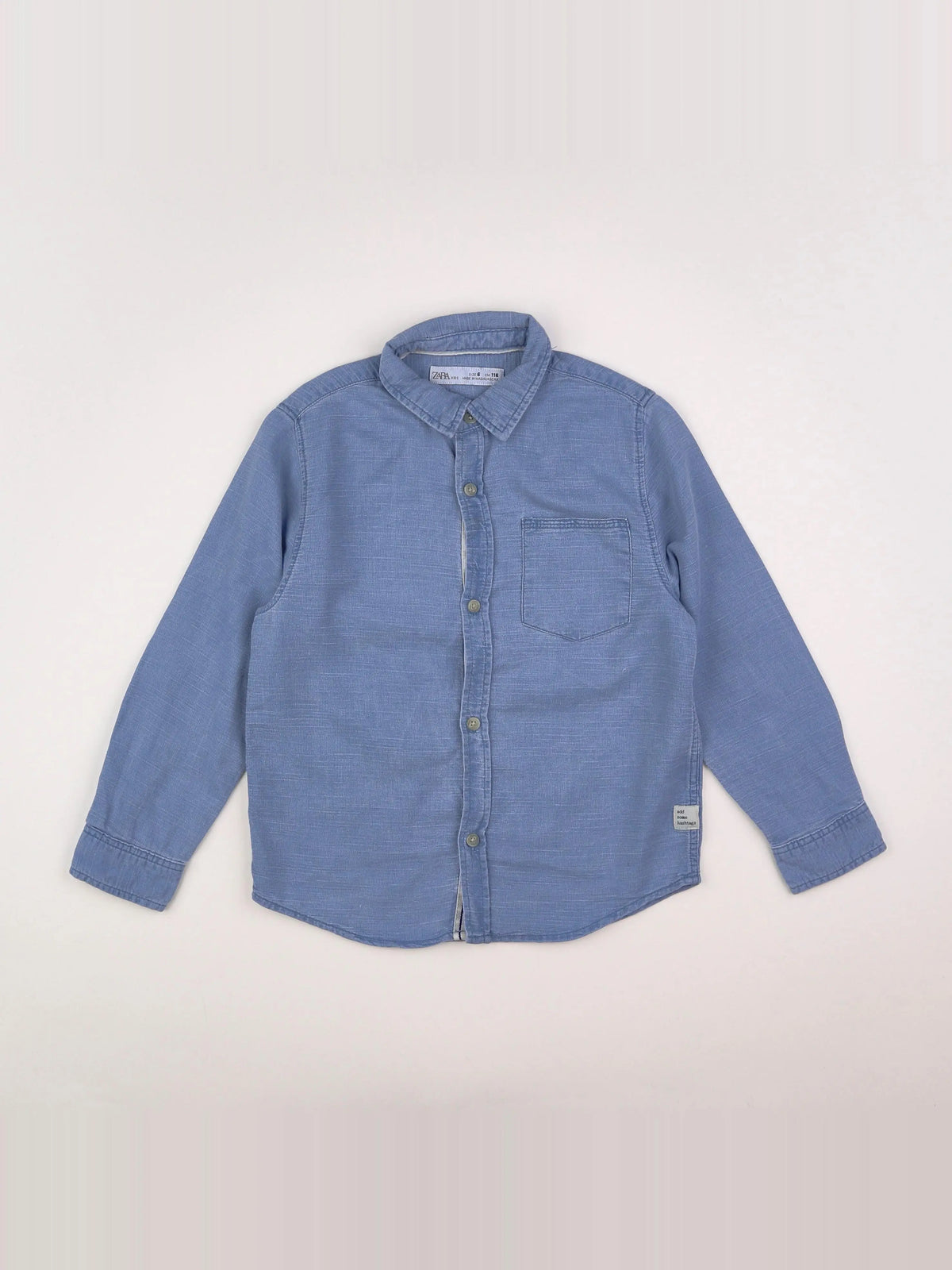Zara - chemise bleu - 6 ans