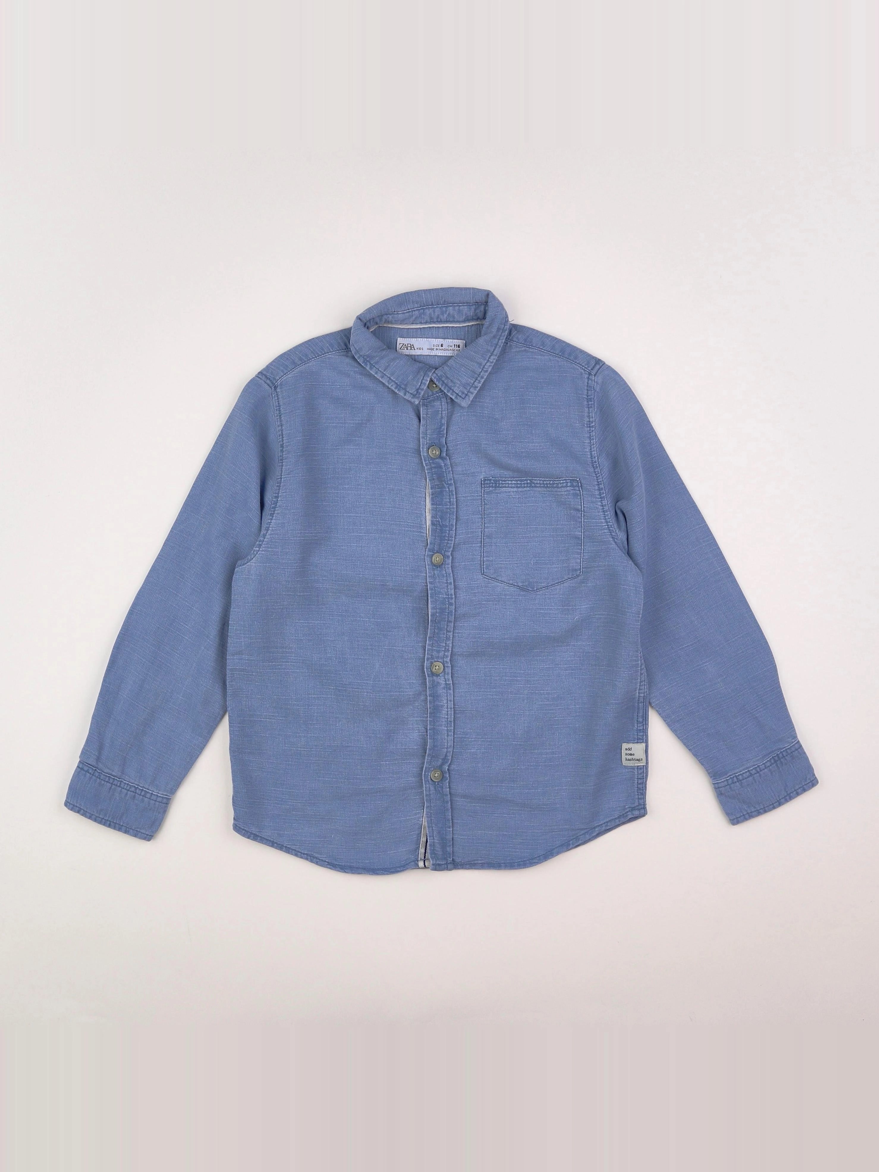 Zara - chemise bleu - 6 ans