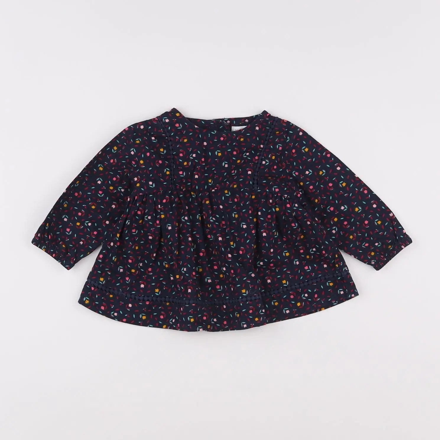 Vertbaudet - blouse bleu - 6 mois