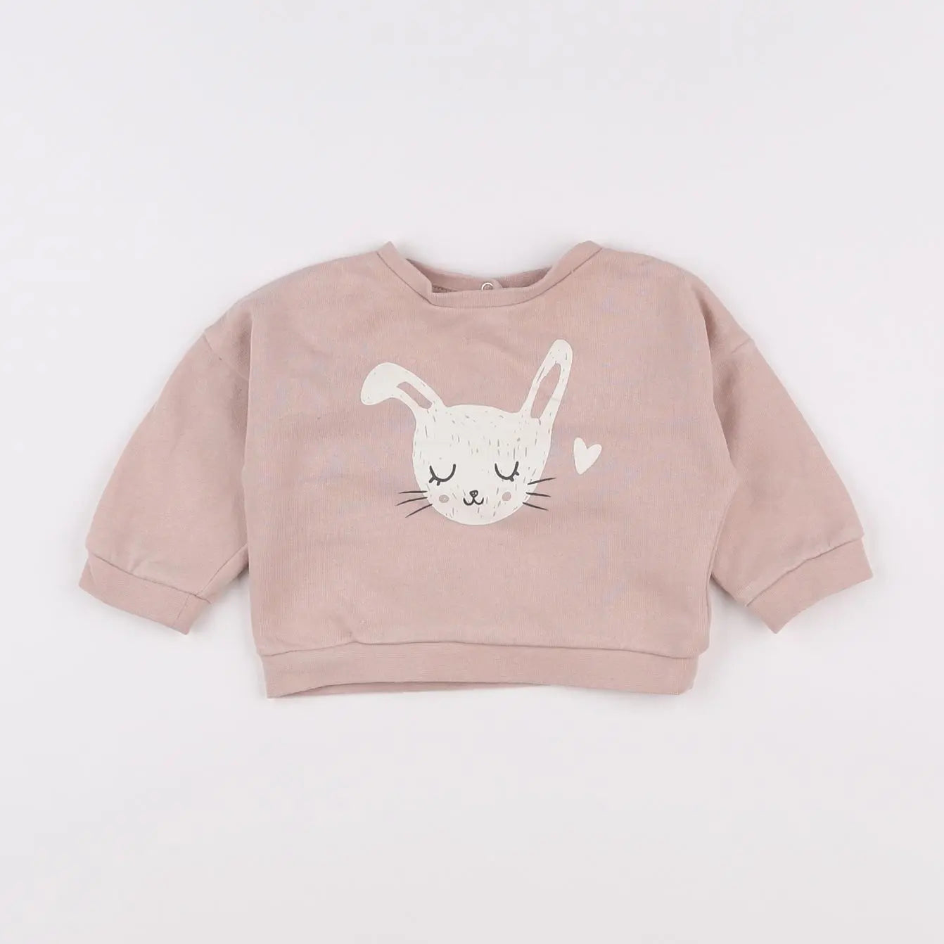 Vertbaudet - sweat rose - 3 mois