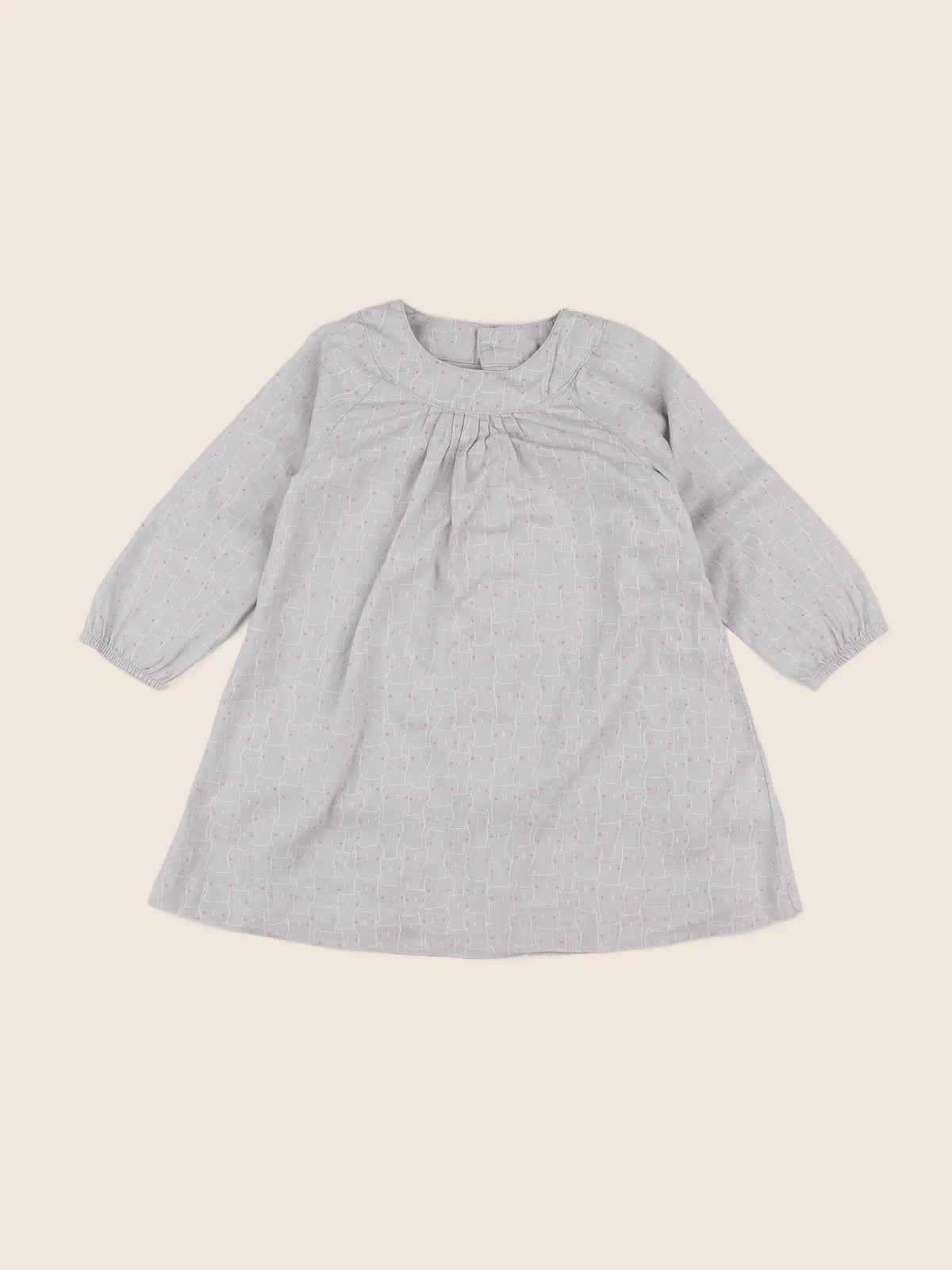 Vertbaudet - robe gris - 2 ans