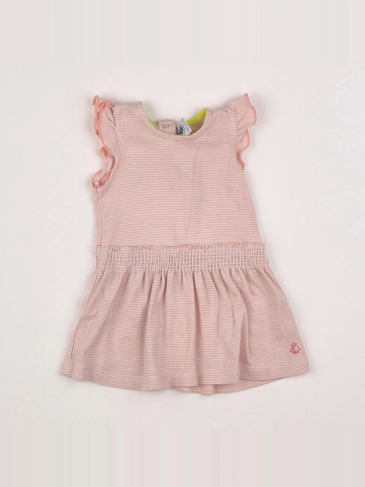 Petit Bateau - robe rose - 6 mois