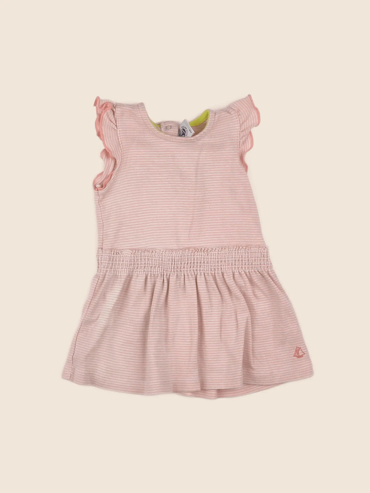 Petit Bateau - robe rose - 6 mois