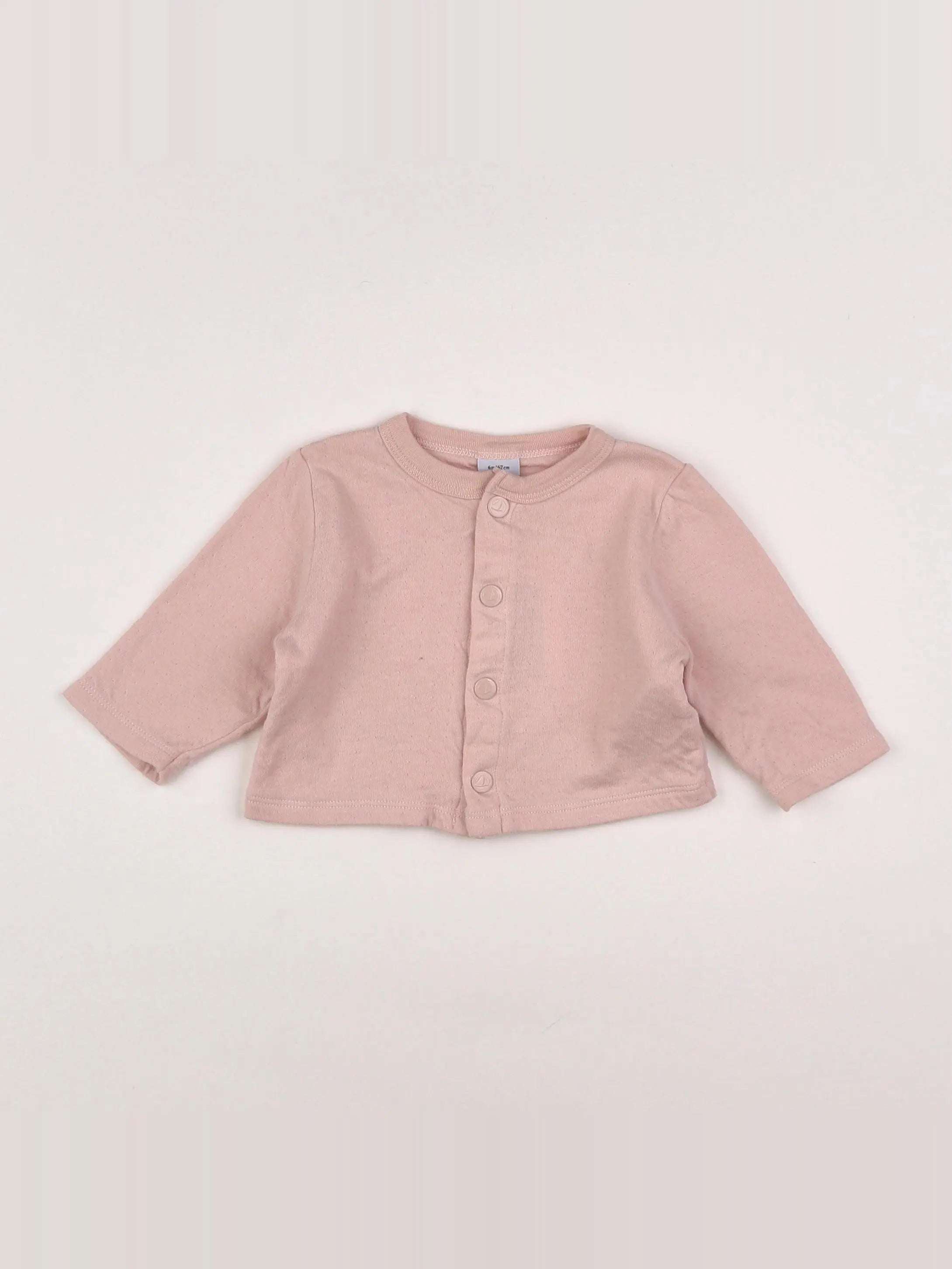 Petit Bateau - sweat rose - 6 mois