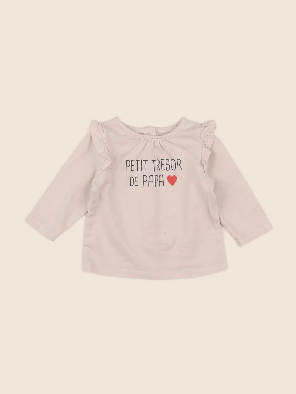 Vertbaudet - tee-shirt rose - 3 mois