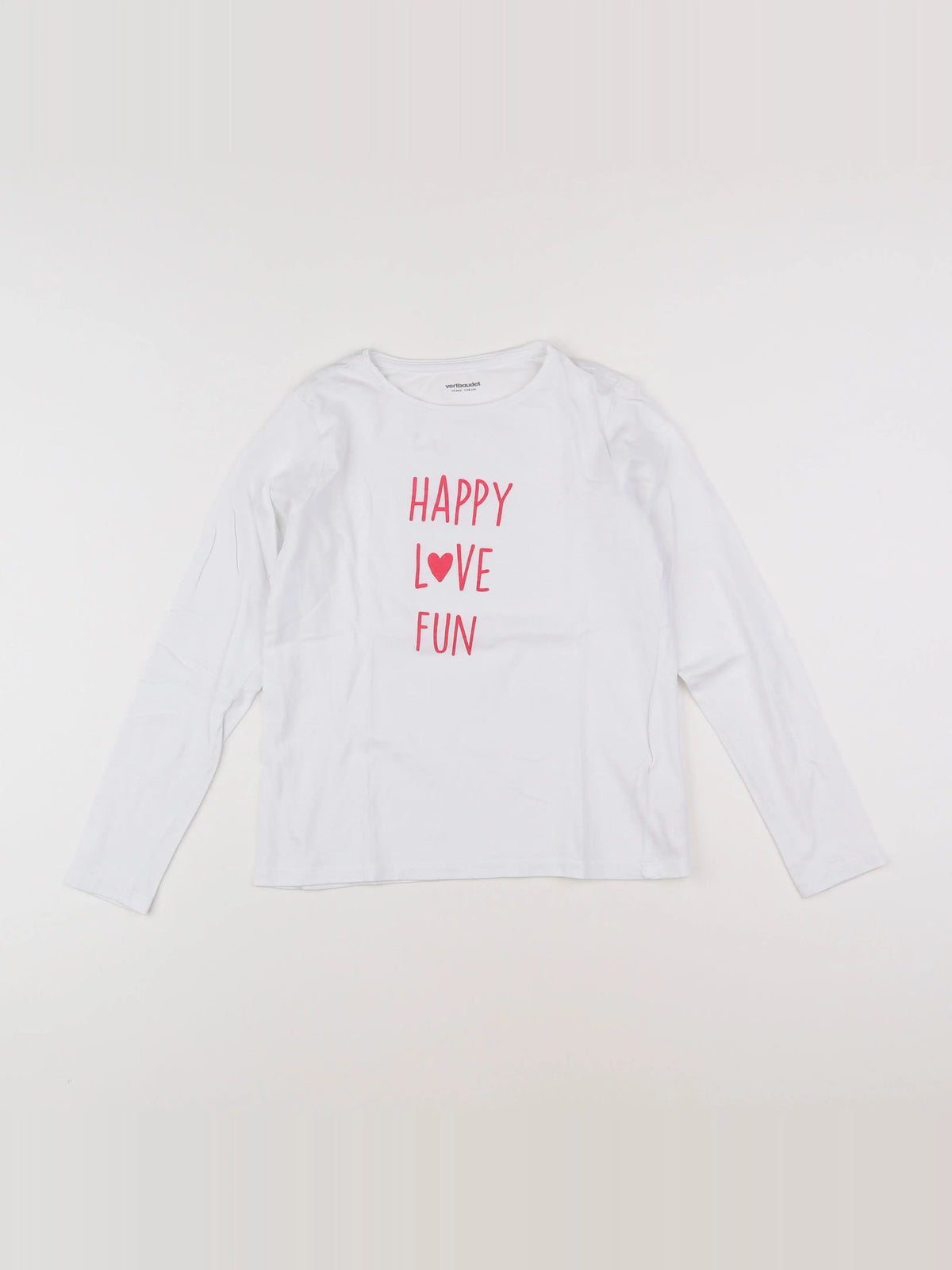 Vertbaudet - tee-shirt blanc - 10 ans