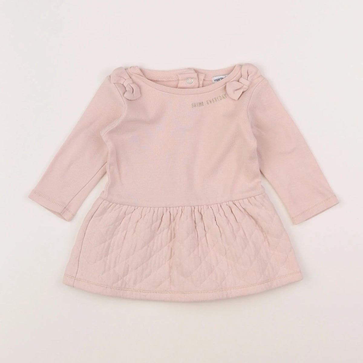 Vertbaudet - robe rose - 6 mois