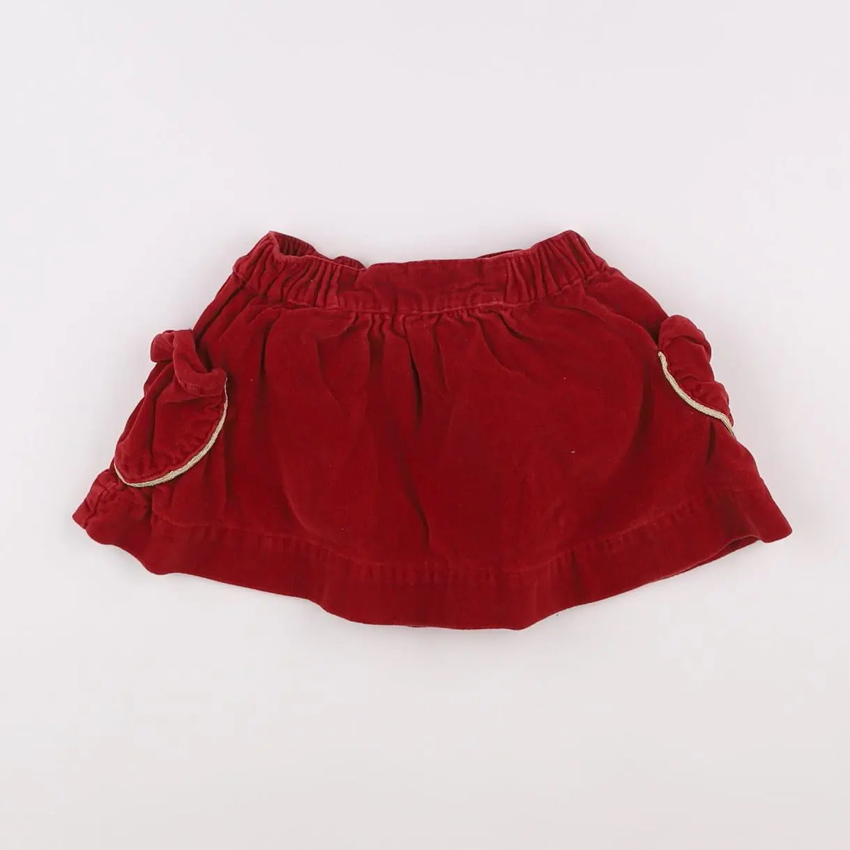 Vertbaudet - jupe rouge - 12 mois
