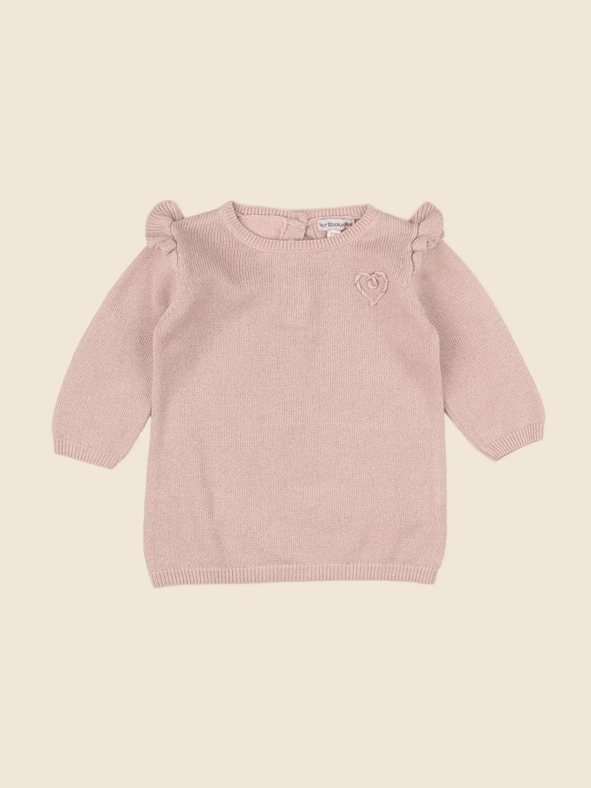 Vertbaudet - robe rose - 6 mois