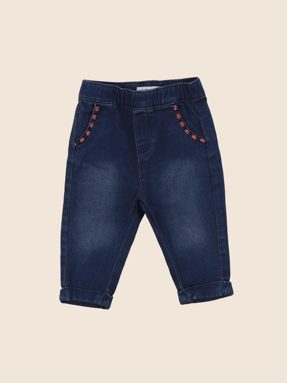 Vertbaudet - jean bleu - 6 mois