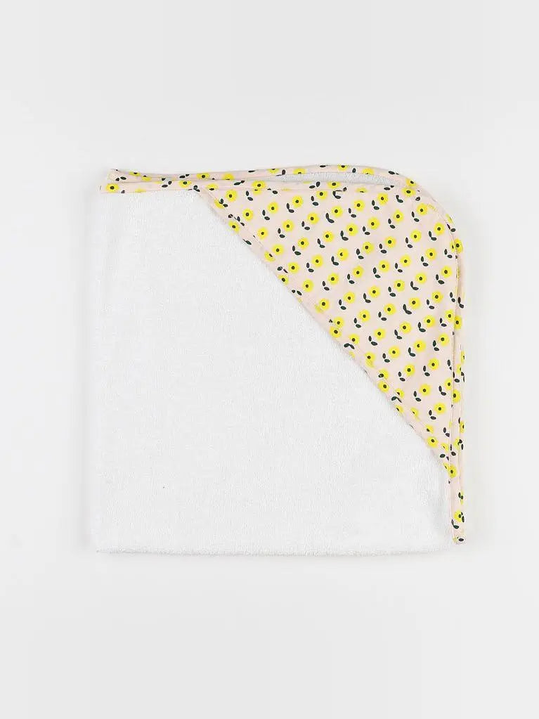 Holi & Love - cape de bain jaune, rose - 0/12 mois