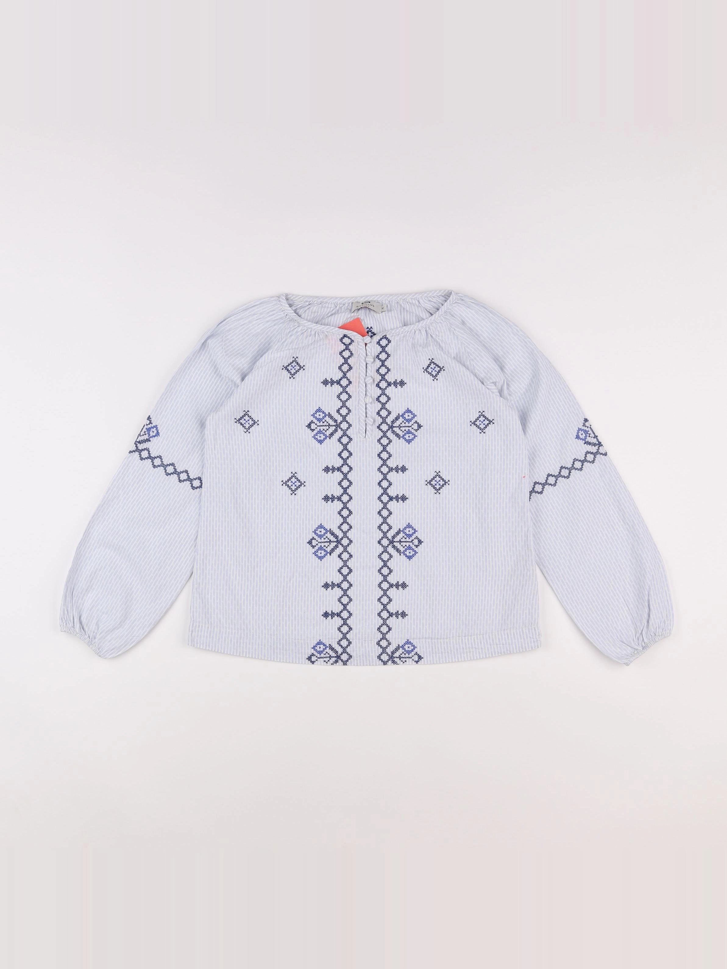 Cyrillus - blouse bleu - 10 ans