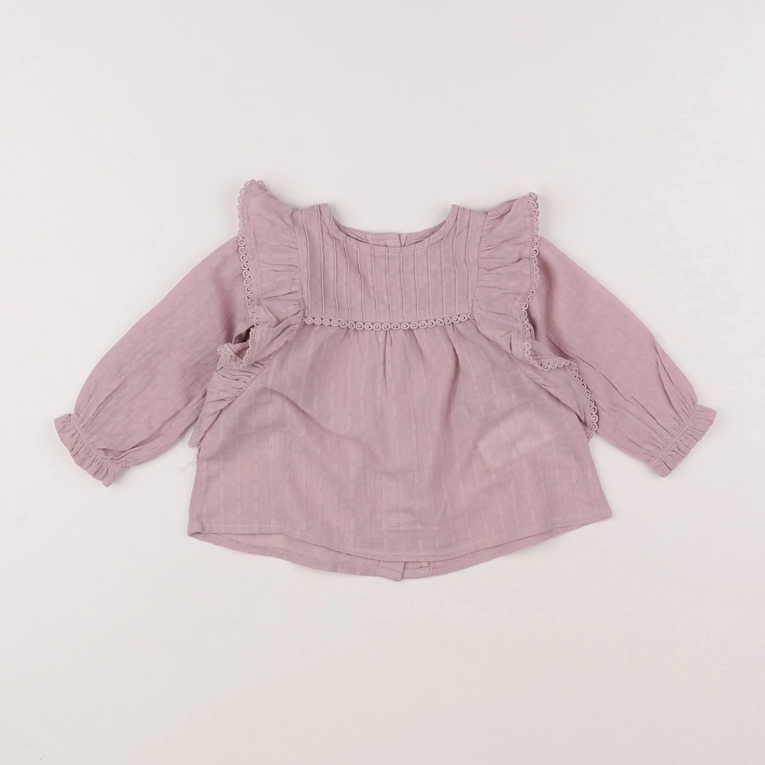 Vertbaudet - blouse rose - 9 mois