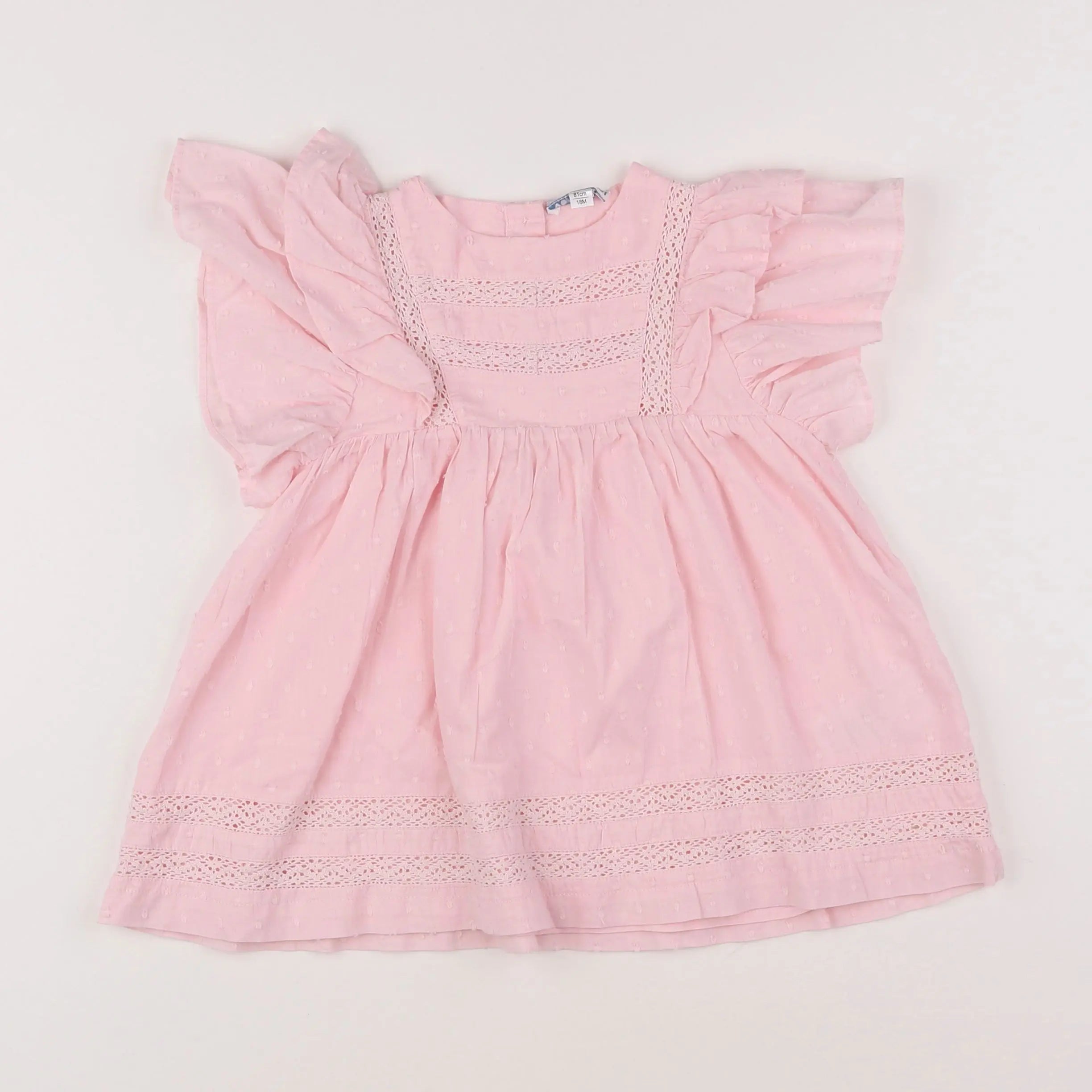 Vertbaudet - robe rose - 18 mois