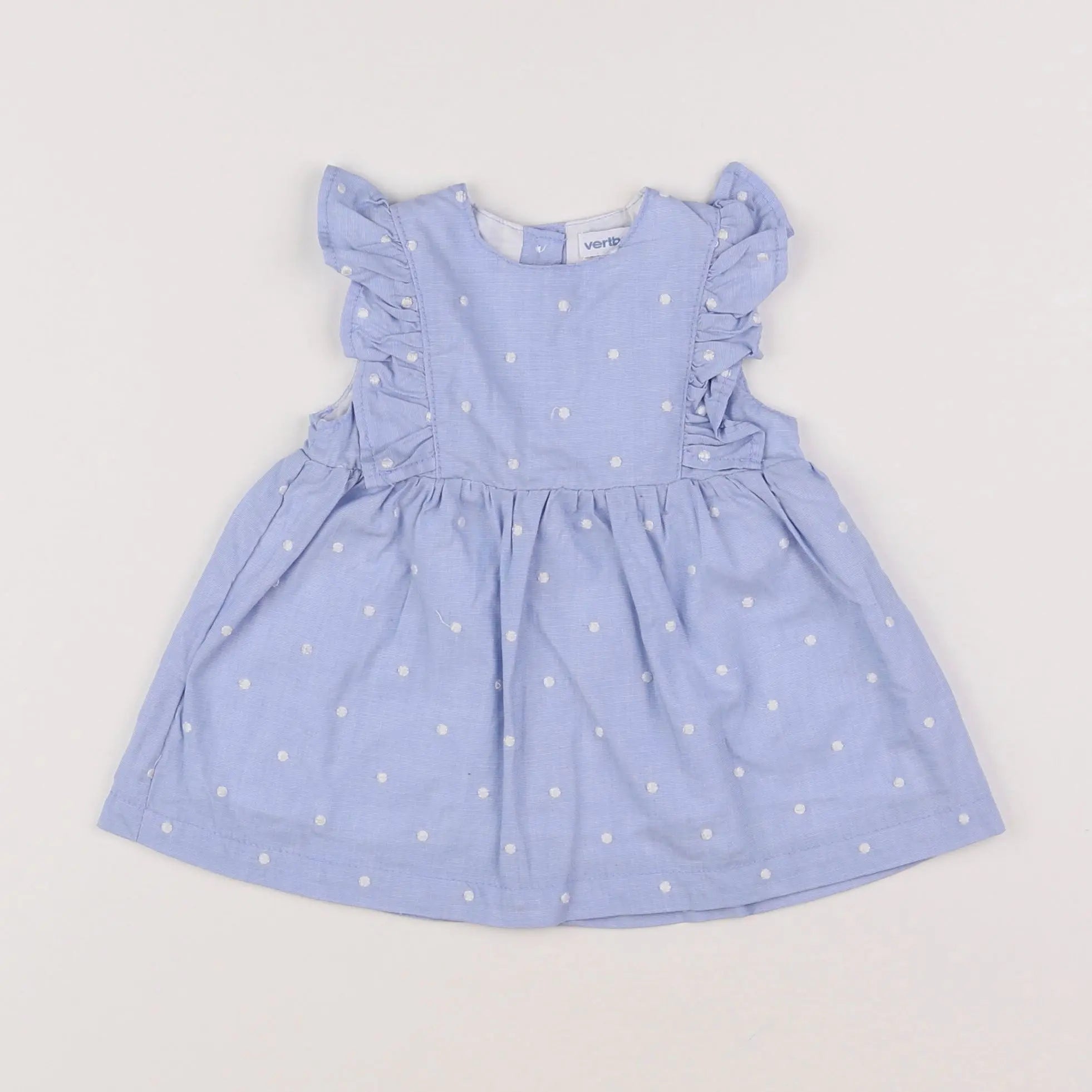Vertbaudet - robe bleu - 3 mois