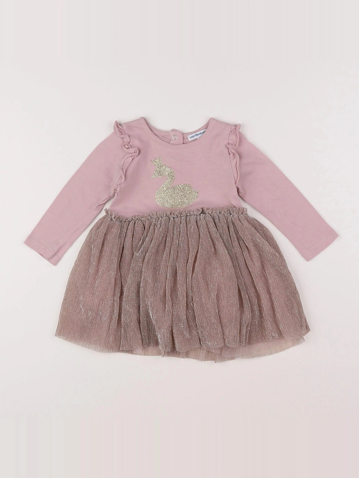 Vertbaudet - robe violet - 18 mois