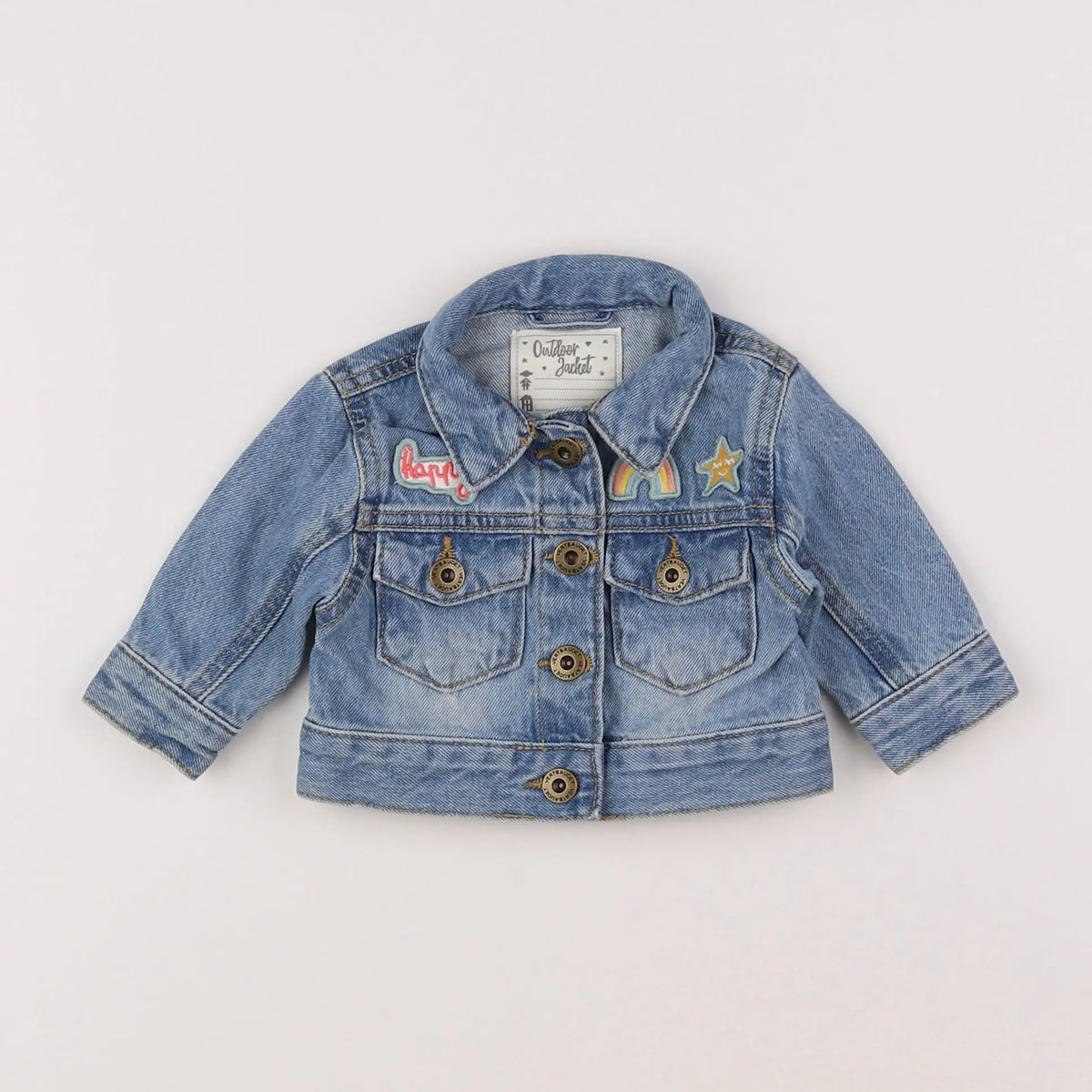 Vertbaudet - veste bleu - 3 mois