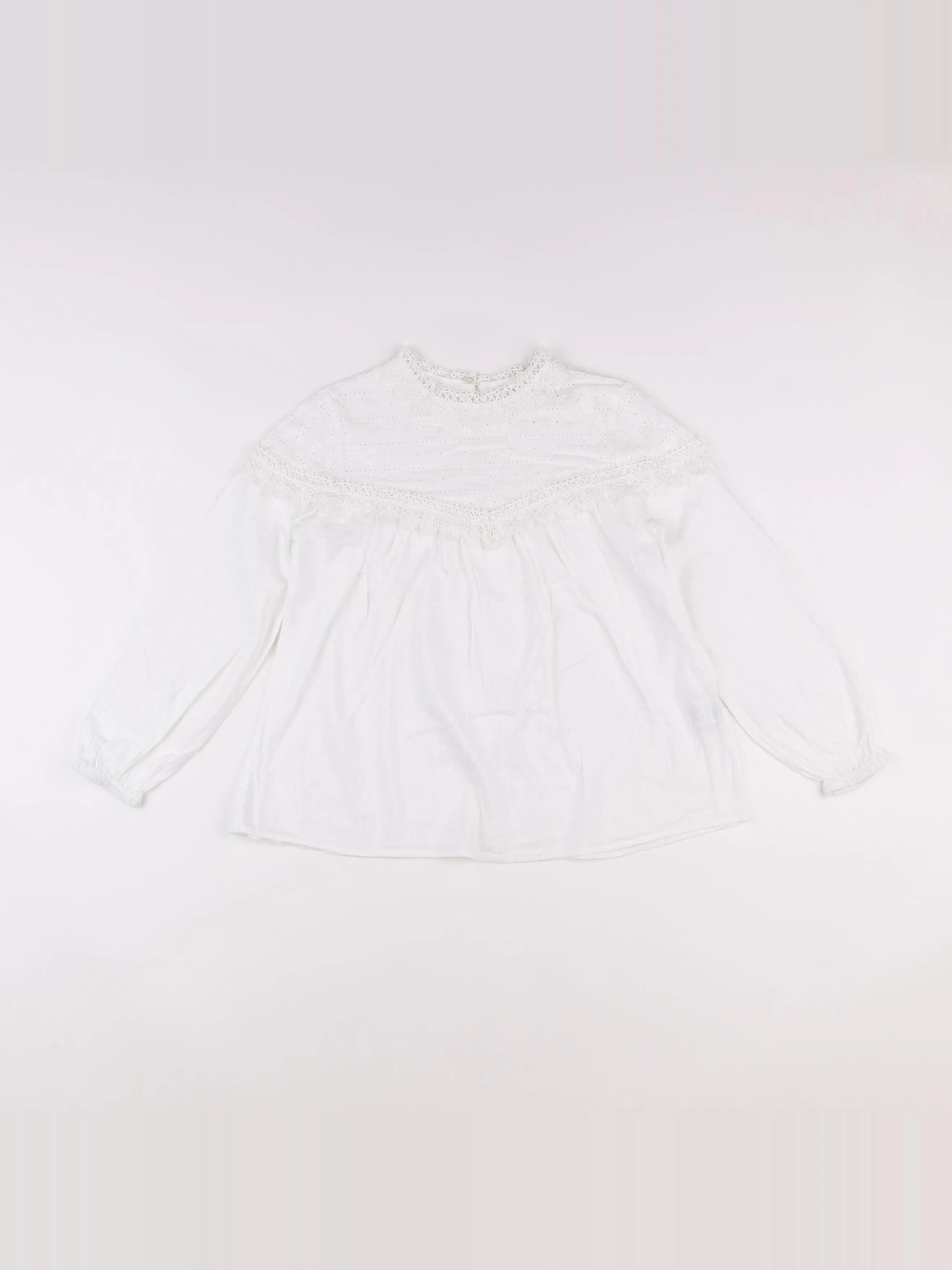 Zara - blouse blanc - 10 ans