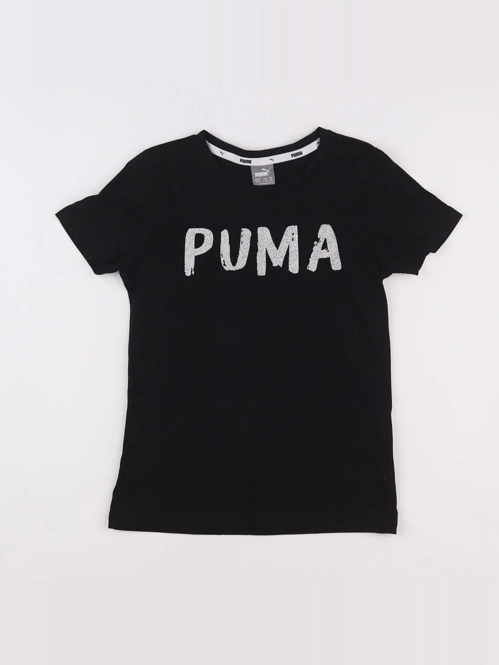 Puma - tee-shirt noir - 9/10 ans